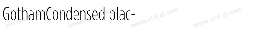 GothamCondensed blac字体转换